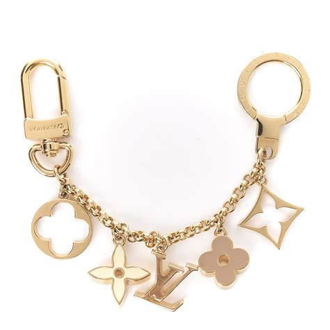 Louis Vuitton Fleur de Monogram Bag Charm Chain 